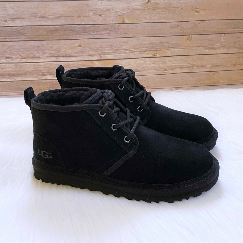 UGG Women’s Neumel Black Suede Chukka Boots
